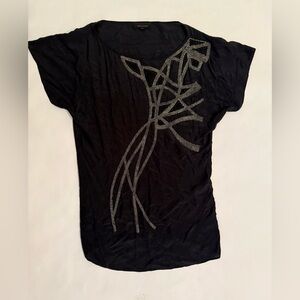 Orna Farho Embellished Beaded boho top